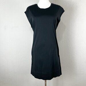 Helmut Lang‎ Mini Dress Black Quell Jersey Tee T-Shirt 100% Cotton P = XS